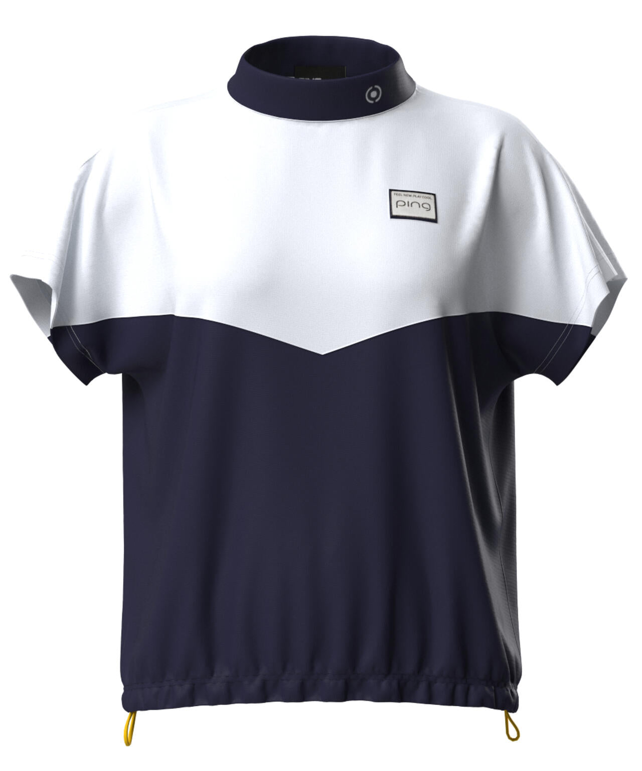 【PING APPAREL】配色半袖ハイネックシャツ ＜LADIES LINE＞＜NATIVE＞ (LADIES)