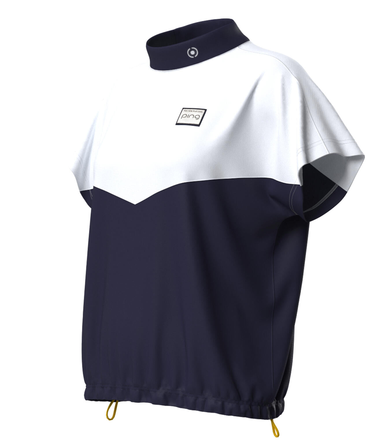 【PING APPAREL】配色半袖ハイネックシャツ ＜LADIES LINE＞＜NATIVE＞ (LADIES)