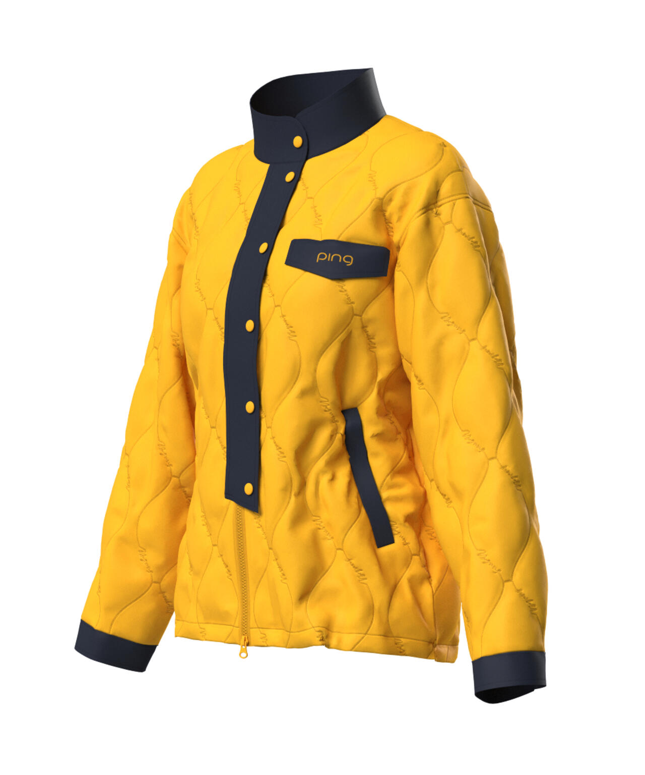 PING APPAREL】ストレッチタフタキルティングブルゾン ＜LADIES LINE
