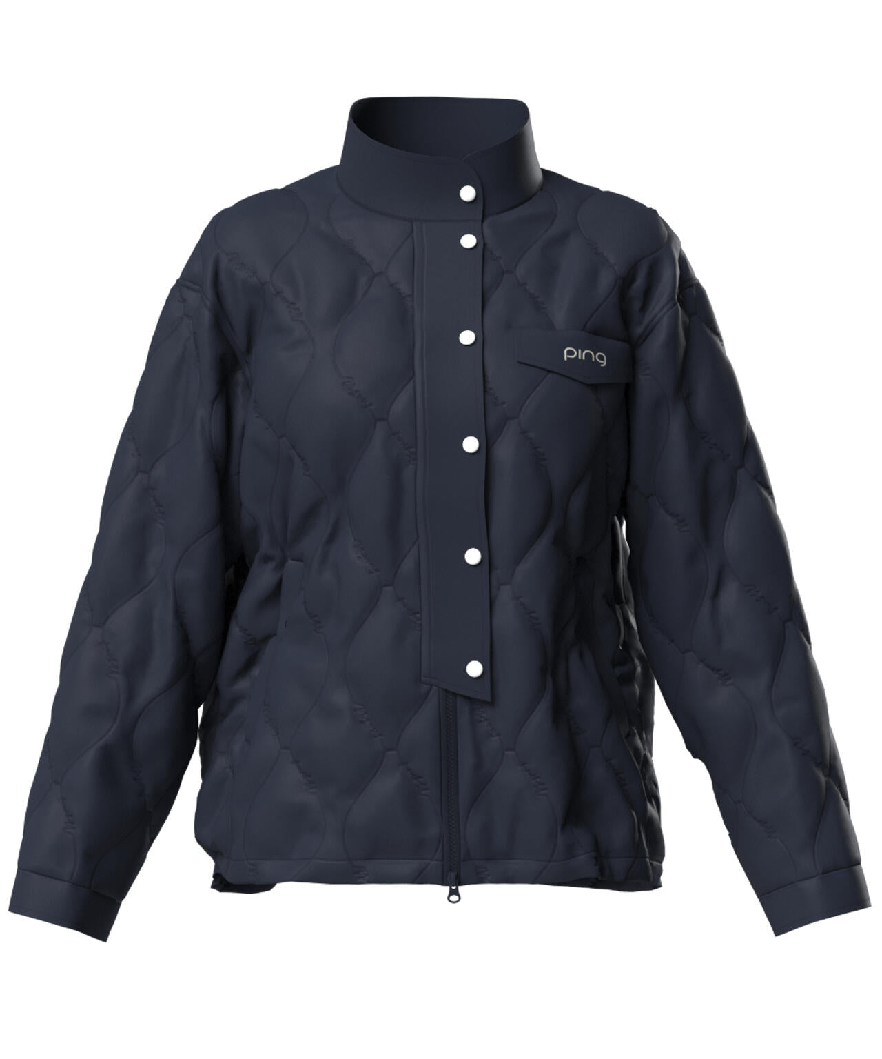 PING APPAREL】ストレッチタフタキルティングブルゾン ＜LADIES LINE