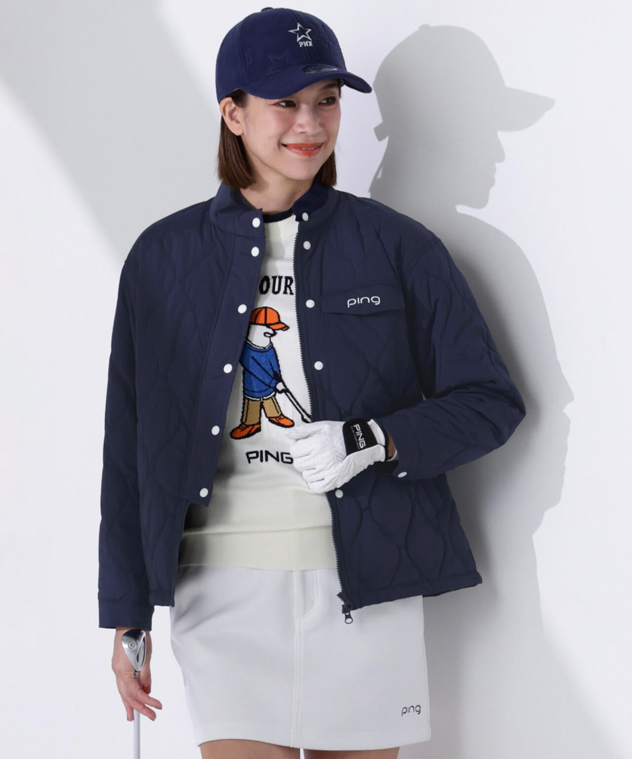 【PING APPAREL】ストレッチタフタキルティングブルゾン ＜LADIES LINE＞ (LADIES)