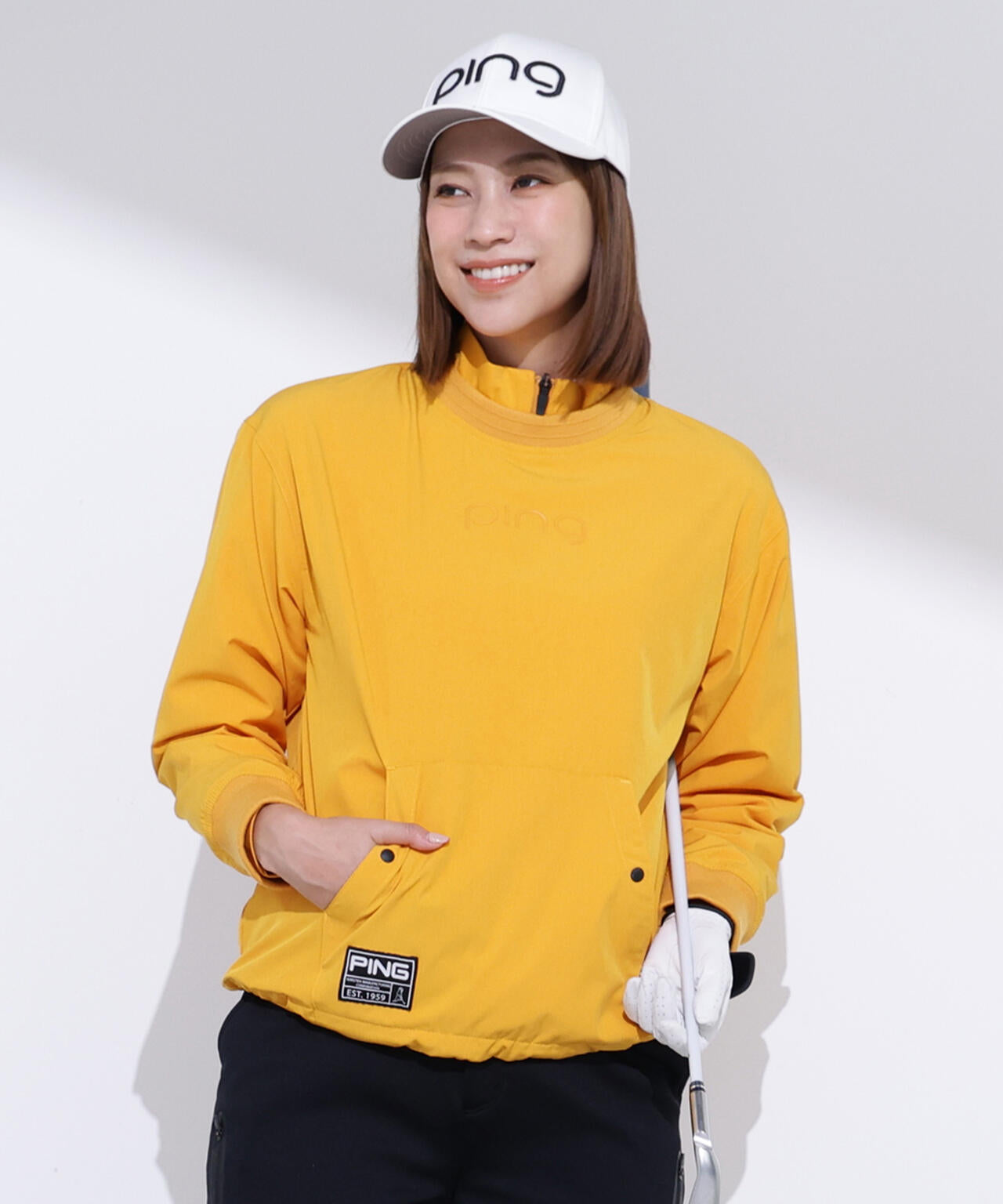 PING イエロー ハイネック セーター LL PING APPAREL】ツインレイヤードアウター ＜GOLD＞ (LADIES) | PING