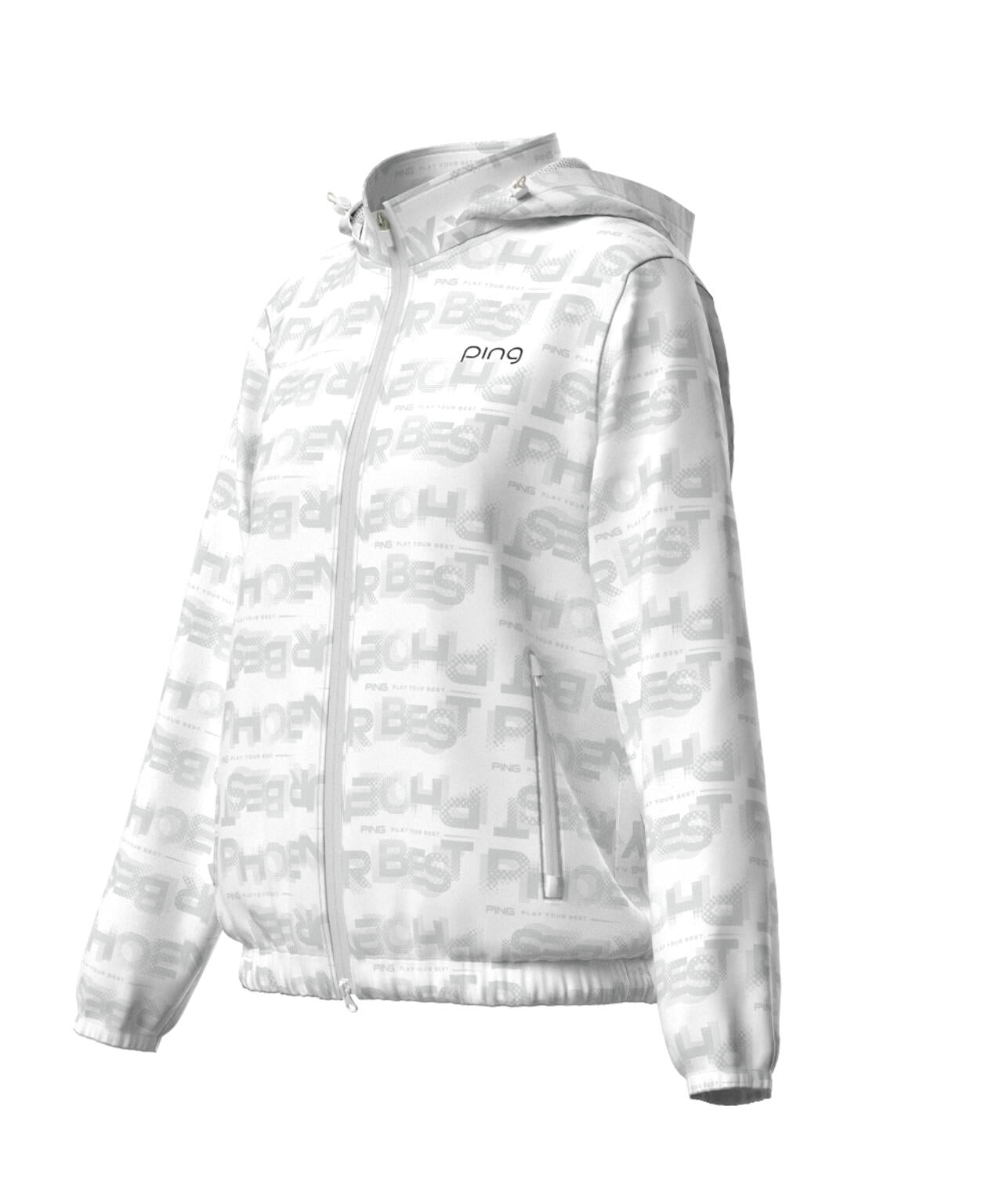 【PING APPAREL】PHONEIX BREEZE総柄 全方向ストレッチフーディブルゾン ＜LADIES LINE＞ (LADIES)