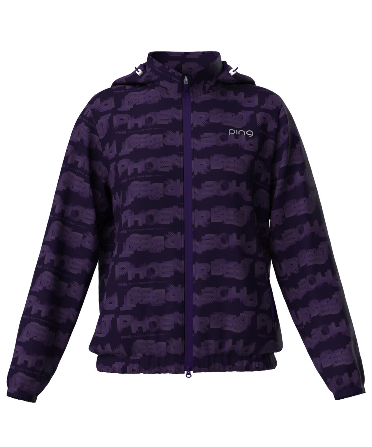 【PING APPAREL】PHONEIX BREEZE総柄 全方向ストレッチフーディブルゾン ＜LADIES LINE＞ (LADIES)