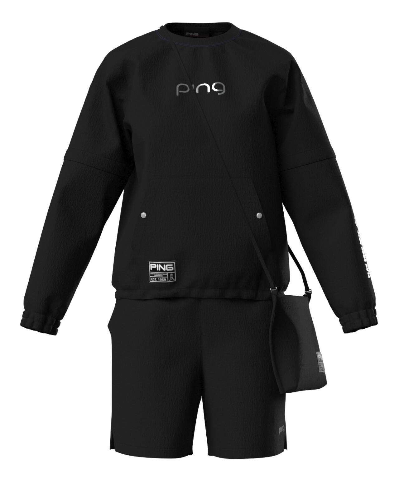 【PING APPAREL】全方向ストレッチリップストップ 2WAYスニードジャック×ショートパンツ ＜GOLD＞ (LADIES)