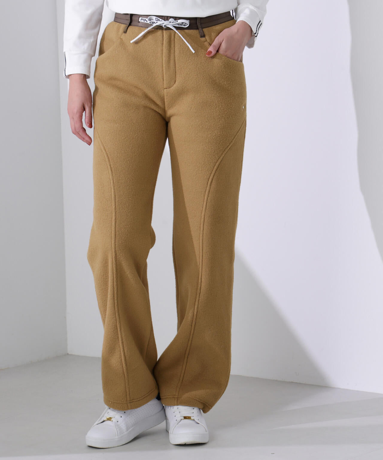 PING APPAREL】テックウォームリサイクルフリースワイドパンツ ＜GOLD