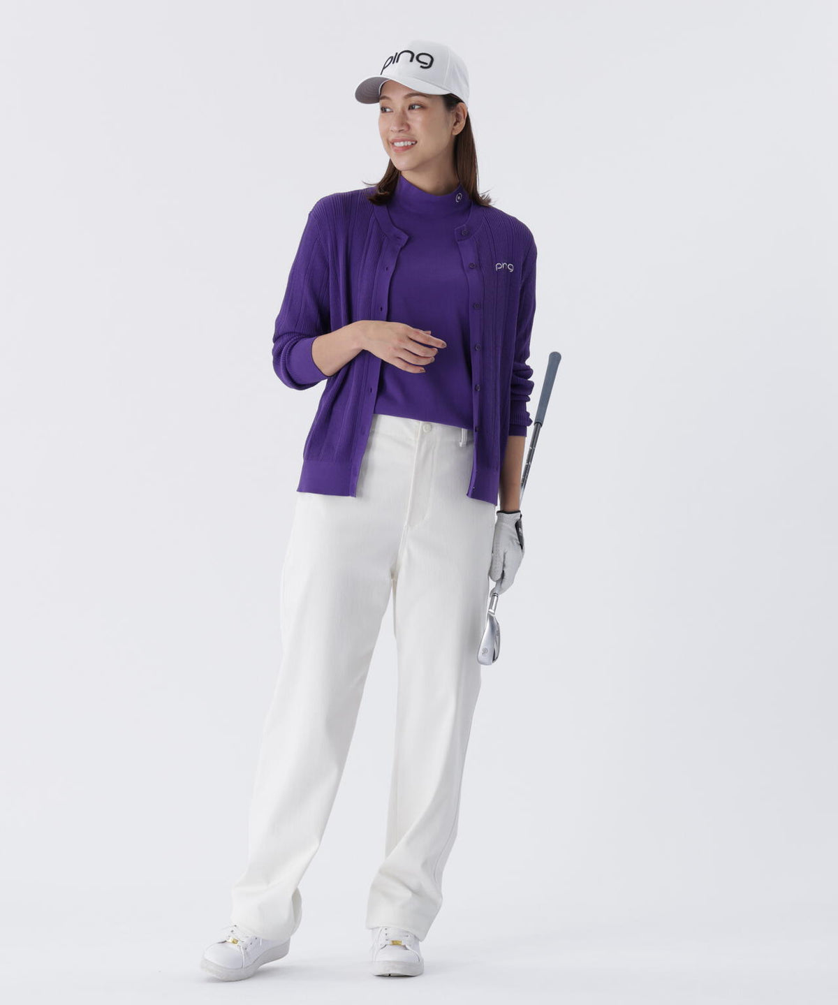 【PING APPAREL】TCツイル5ポケットストレートパンツ ＜LADIES LINE＞ (LADIES)