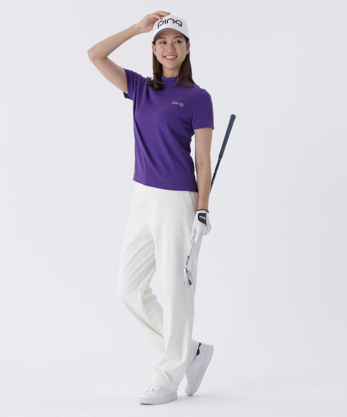 【PING APPAREL】TCツイル5ポケットストレートパンツ ＜LADIES LINE＞ (LADIES)
