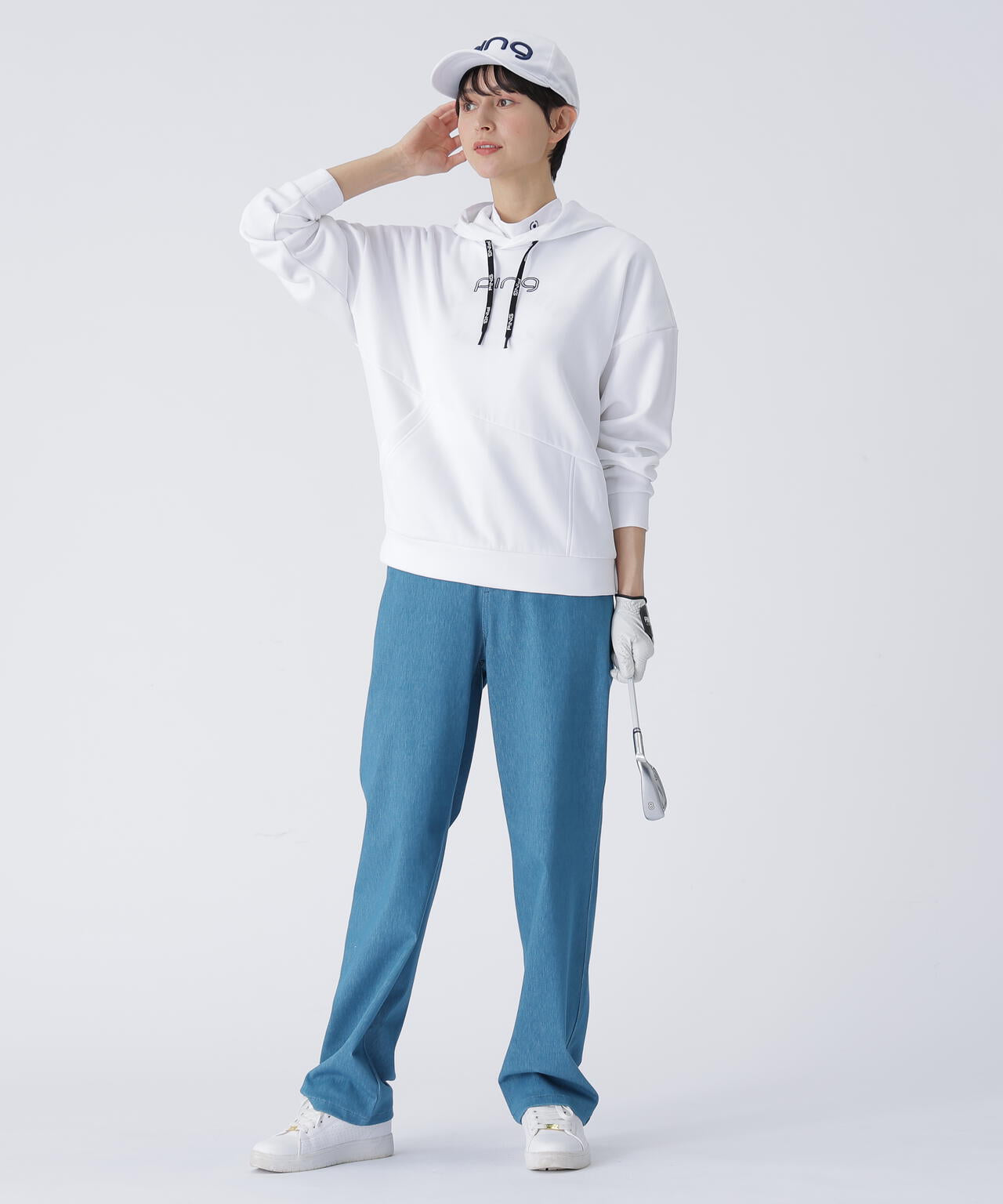 ★★M★★ PING APPAREL】TCツイル5ポケットストレートパンツ ＜LADIES