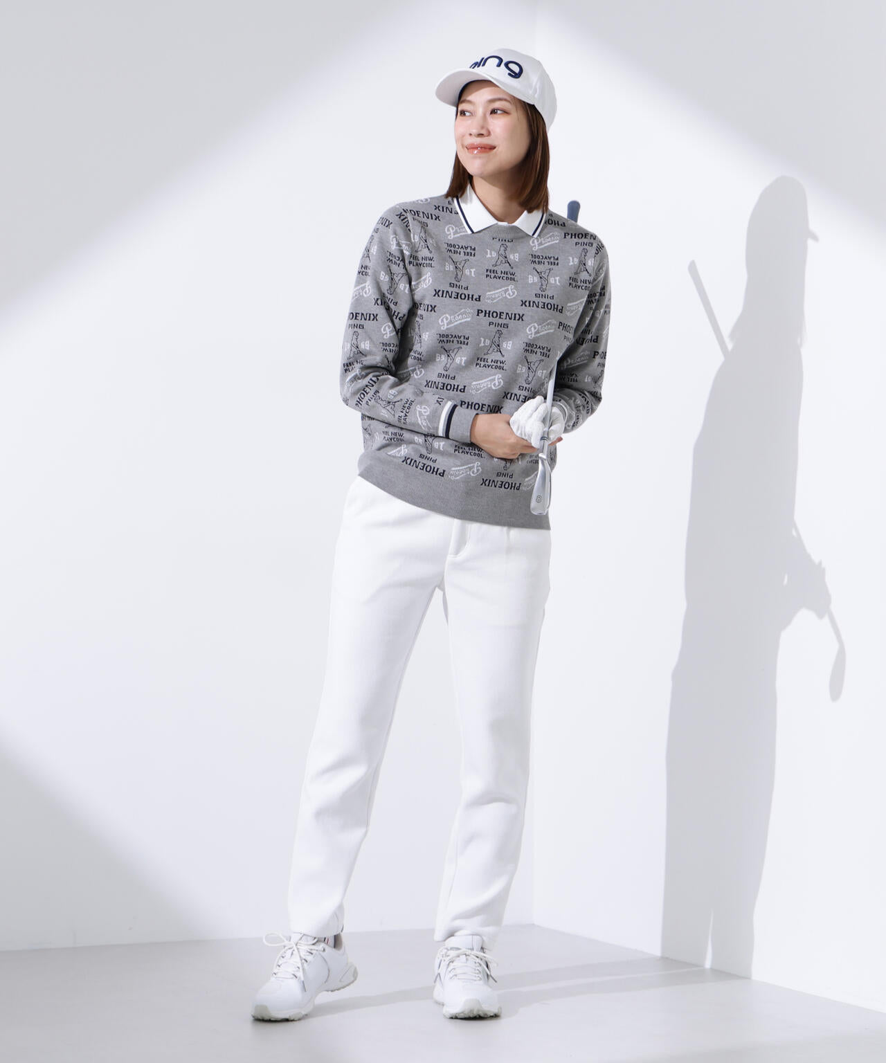 【PING APPAREL】全方向ストレッチ ニットコーデュロイテーパードパンツ ＜LADIES LINE＞ (LADIES)