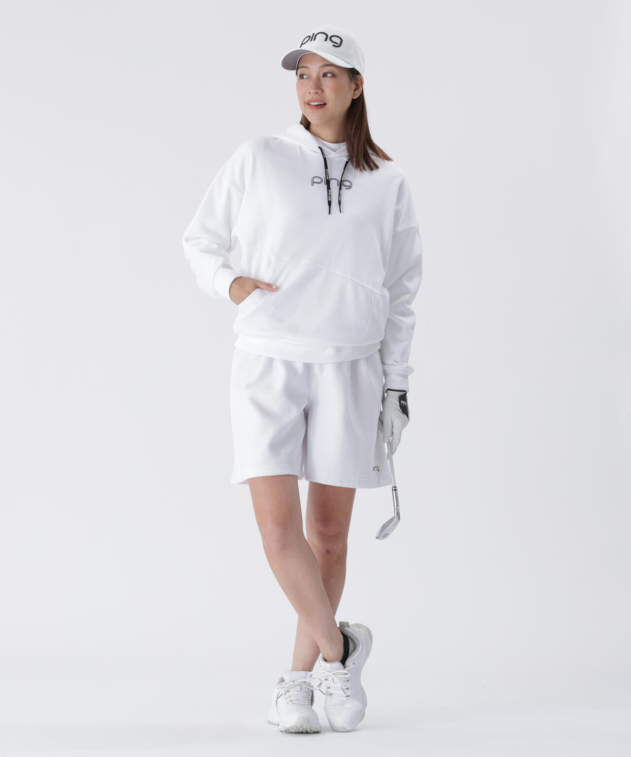【PING APPAREL】全方向ストレッチ ニットコーデュロイキュロットパンツ ＜LADIES LINE＞ (LADIES)
