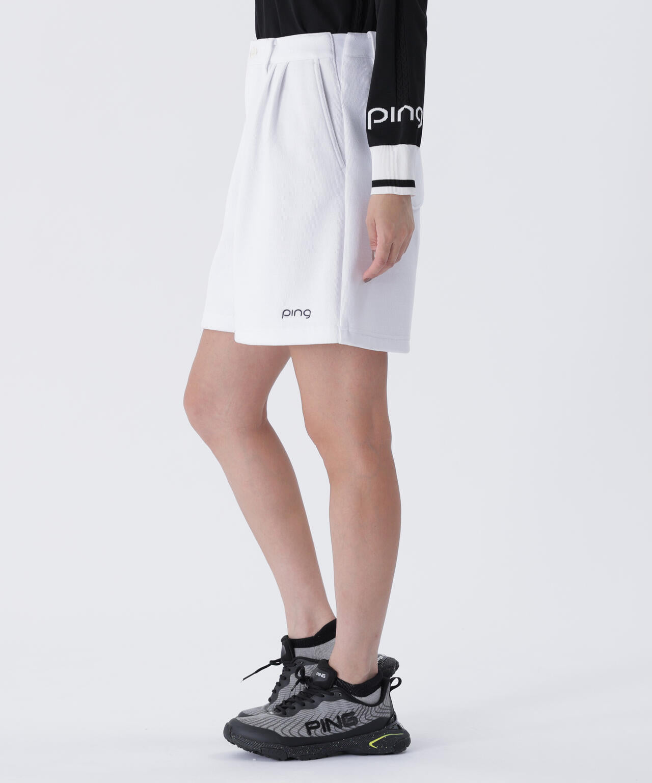 【PING APPAREL】全方向ストレッチ ニットコーデュロイキュロットパンツ ＜LADIES LINE＞ (LADIES)