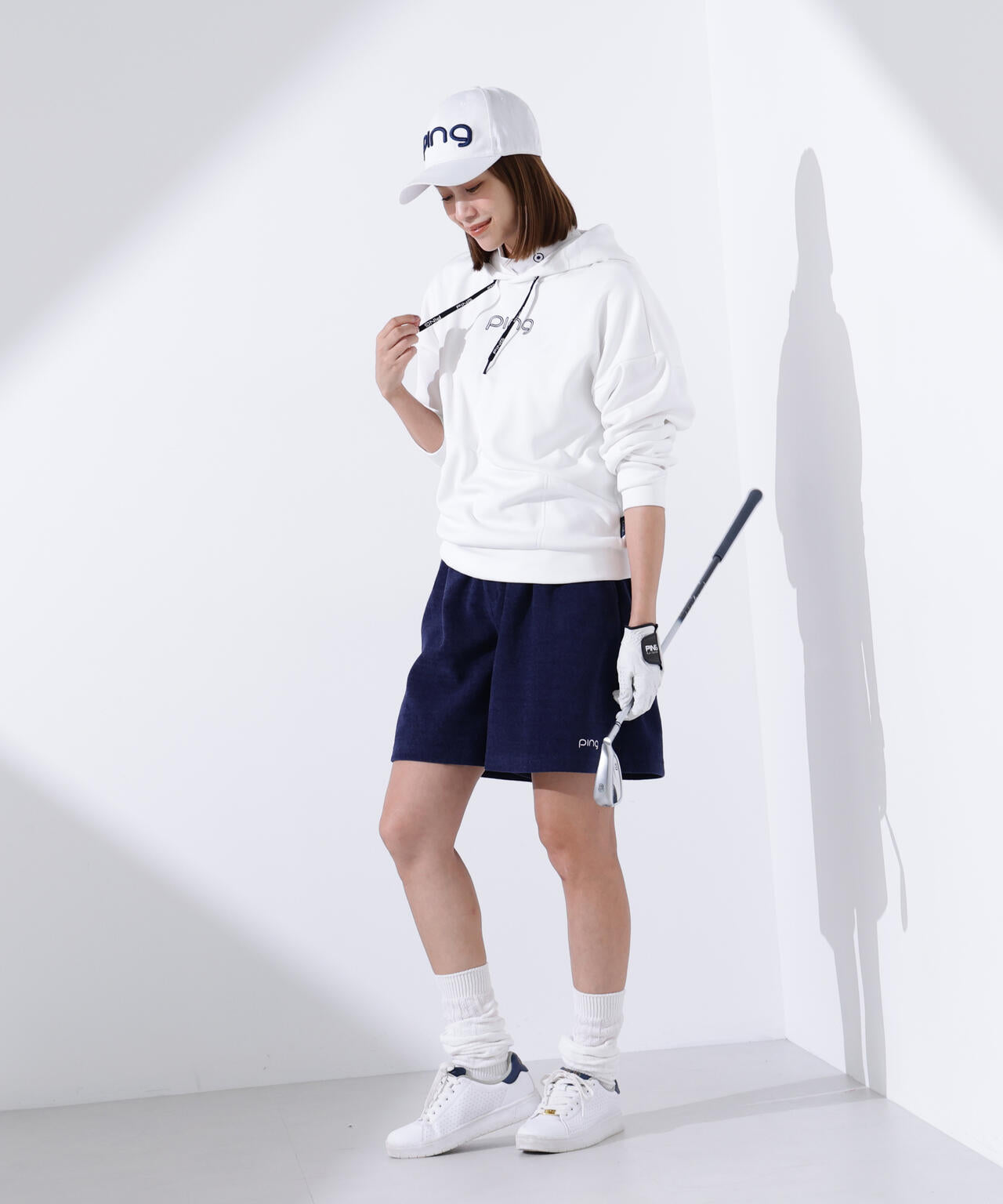 【PING APPAREL】全方向ストレッチ ニットコーデュロイキュロットパンツ ＜LADIES LINE＞ (LADIES)