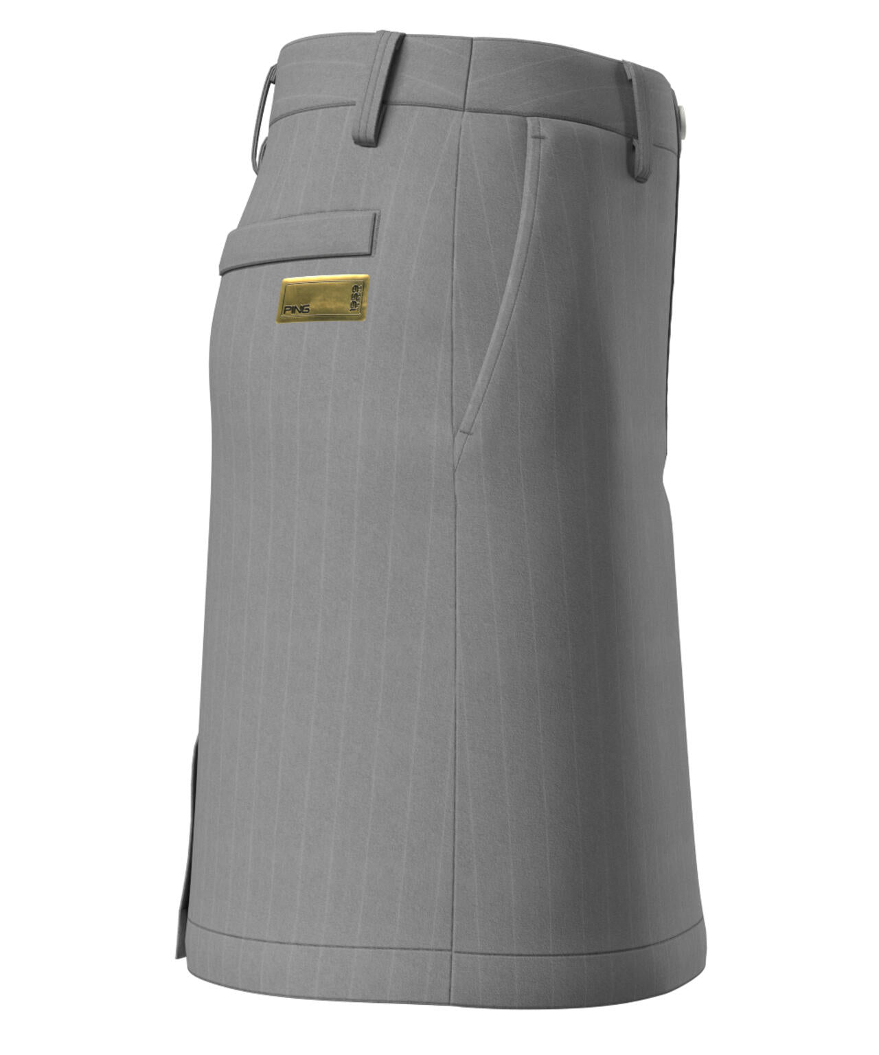 【PING APPAREL】全方向ストレッチ ピンストライプスカート ＜GOLD＞ (LADIES)