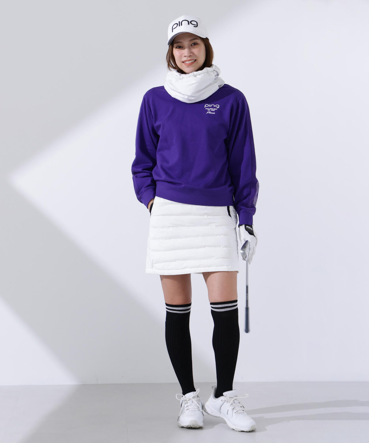 【PING APPAREL】２５ＦＷ中綿スカート ＜GOLD＞ (LADIES)