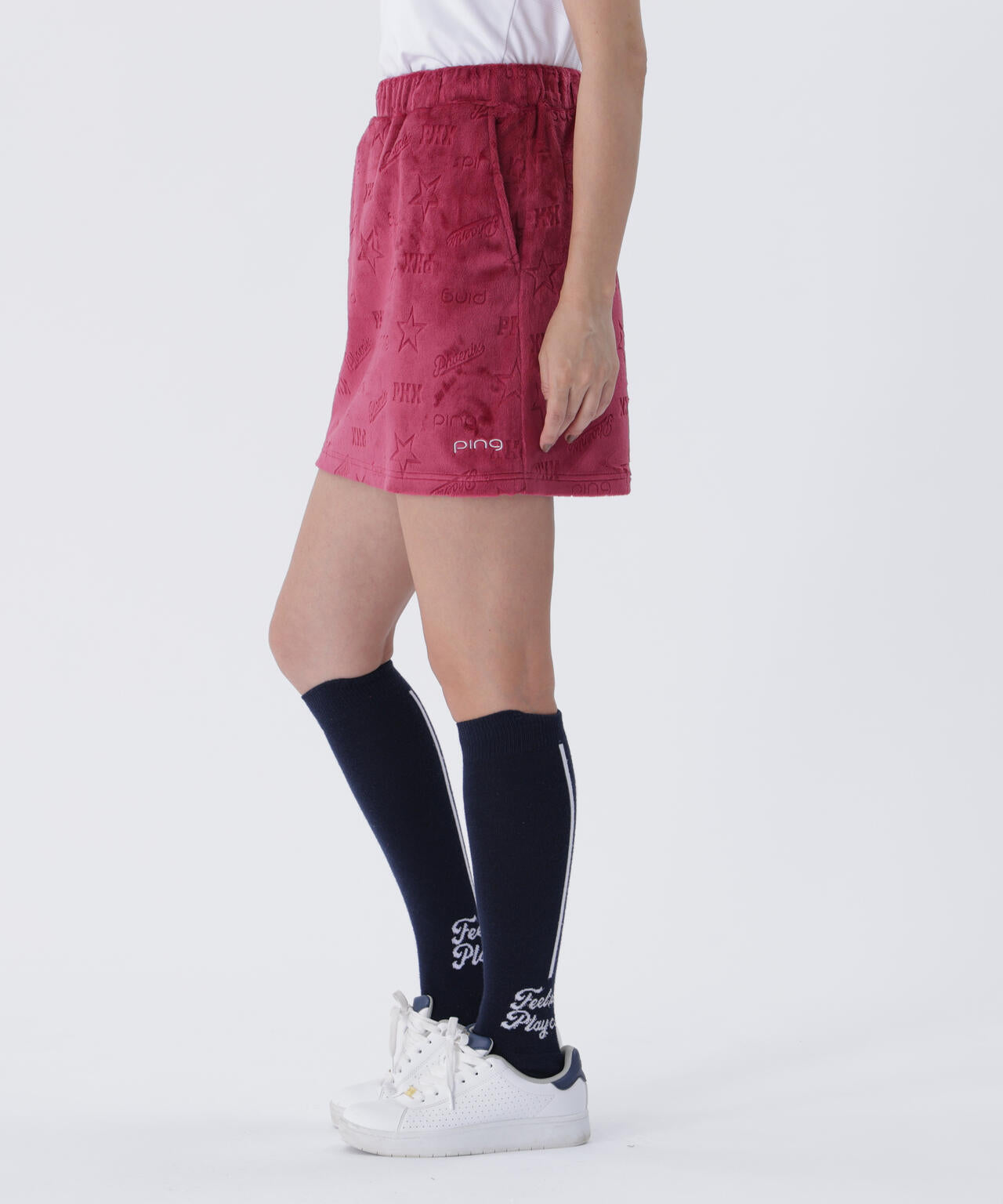 【PING APPAREL】全方向ストレッチ ベロアジャカードスカート ＜LADIES LINE＞ (LADIES)