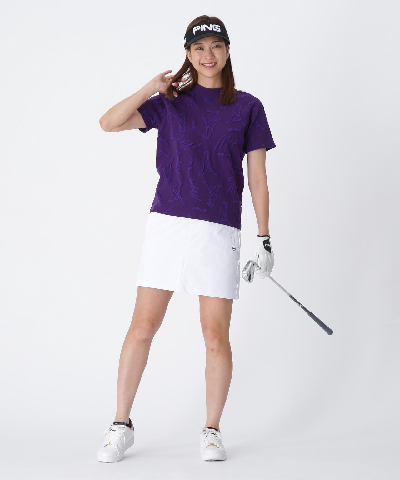 PING CURUCURU ゴルフウェア 台形スカート PING CURUCURU ゴルフウェア