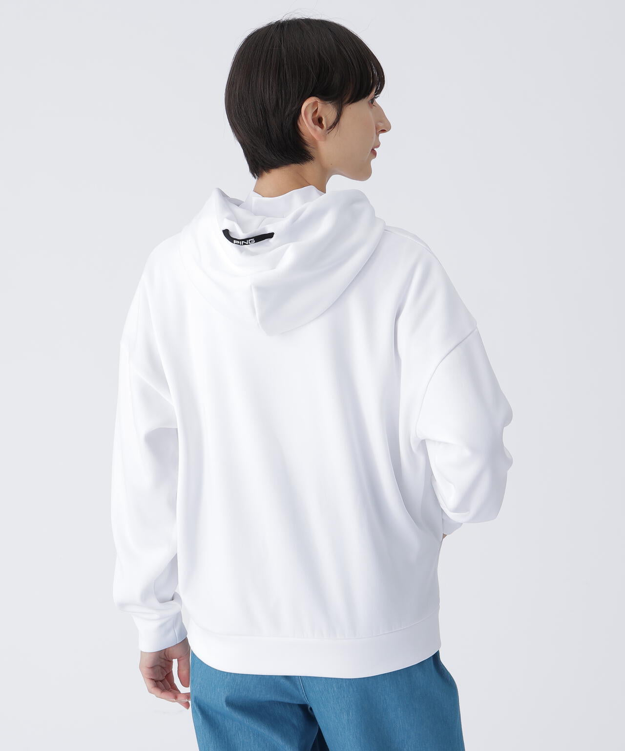 【PING APPAREL】全方向ストレッチアシンメトリーポケットカルイシフーディ ＜LAIDES LINE＞ (LADIES)