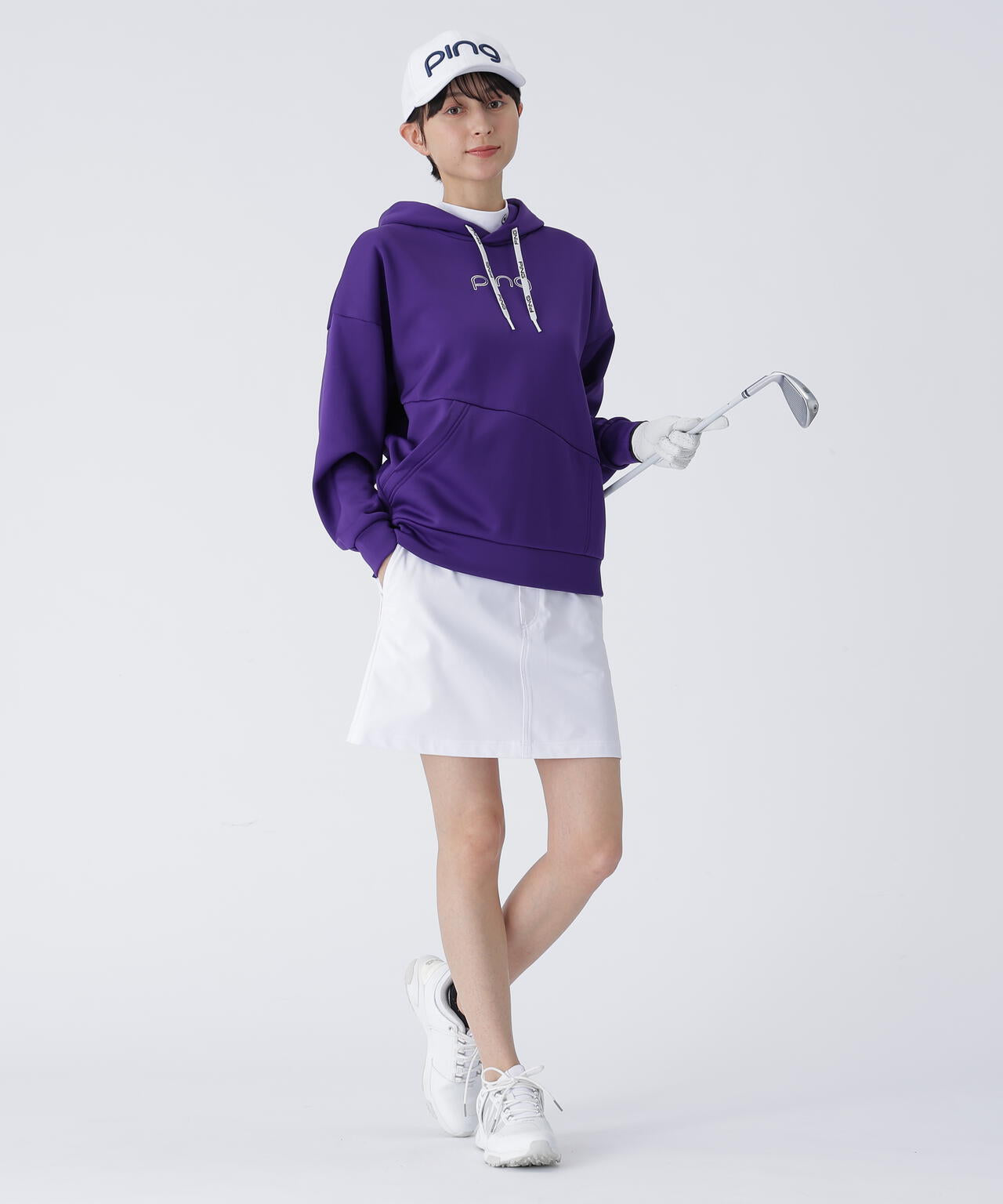 【PING APPAREL】全方向ストレッチアシンメトリーポケットカルイシフーディ ＜LAIDES LINE＞ (LADIES)