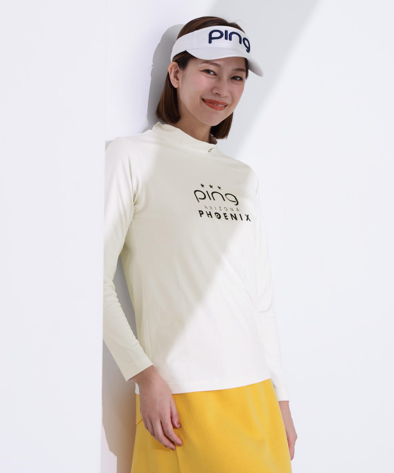 PING APPAREL】トリコットハイネックシャツ ＜LADIES LINE＞ (LADIES