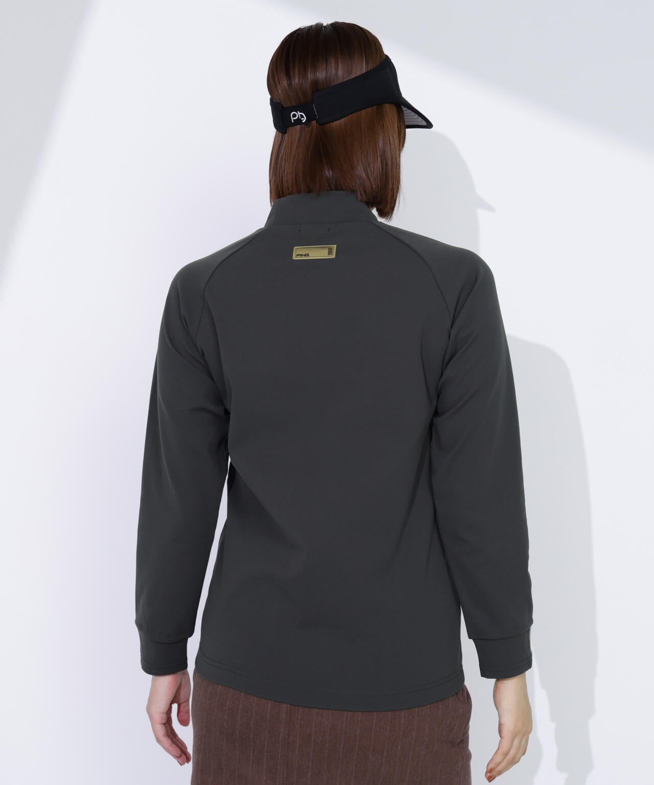 【PING APPAREL】サーモソーラー バックカノコ長袖ハイネックカットソー ＜GOLD＞ (LADIES)