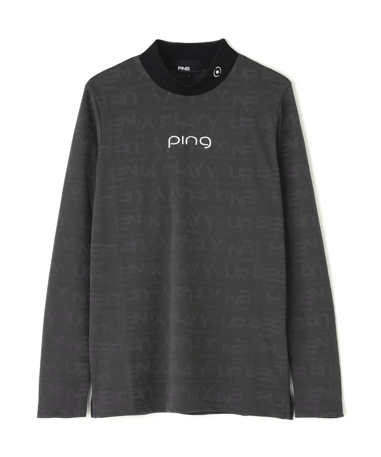 【PING APPAREL】凸凹PLAYロゴジャカード長袖ハイネックシャツ ＜LADIES LINE＞ (LADIES)