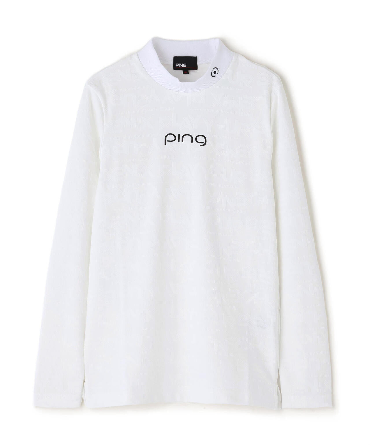 【PING APPAREL】凸凹PLAYロゴジャカード長袖ハイネックシャツ ＜LADIES LINE＞ (LADIES)