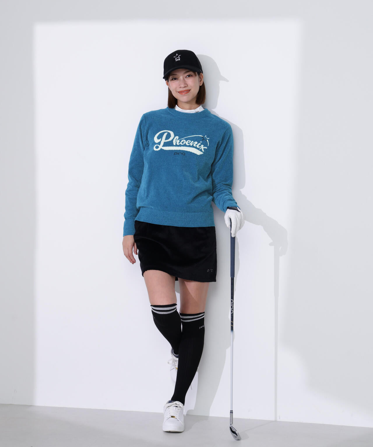 再再再値下げPINGピン モックネック&スカート　LL 新品 再再再値下げ新品 PINGピン モックネック&スカートL セット 楽天