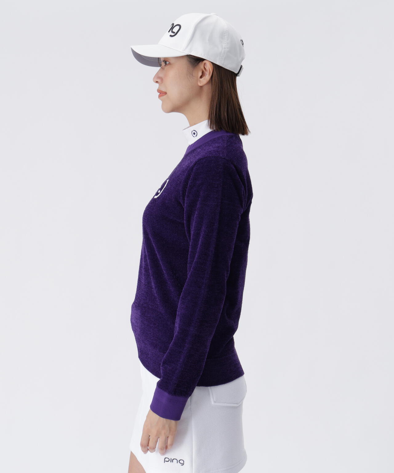 PING APPAREL】pingジャカード モールニットクルーネックニット