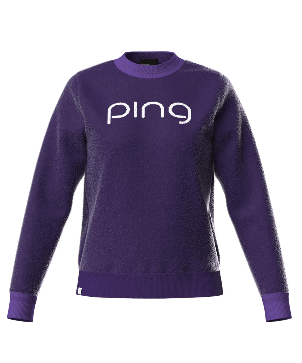 新品　タグ付き　PING春ニットトップス　値下げしました。 PING APPAREL】pingジャカード モールニットクルーネックニットプル