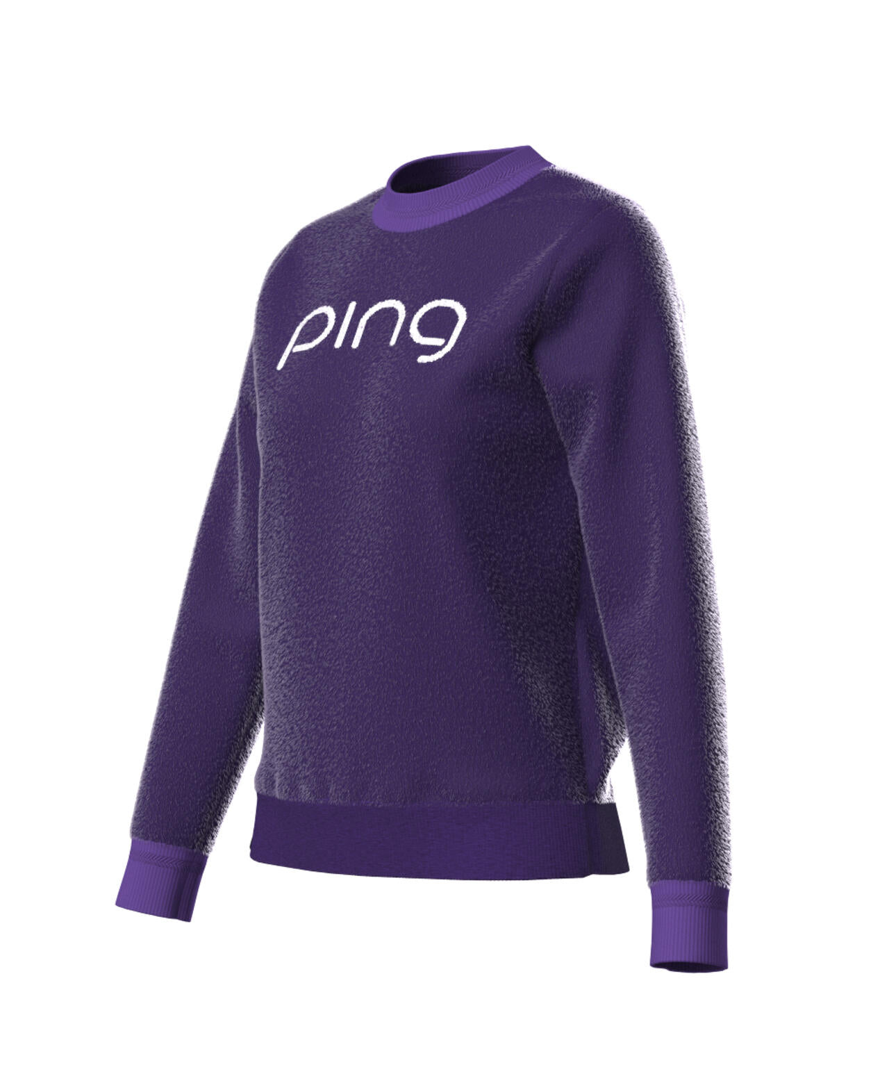 PING APPAREL】pingジャカード モールニットクルーネックニットプル