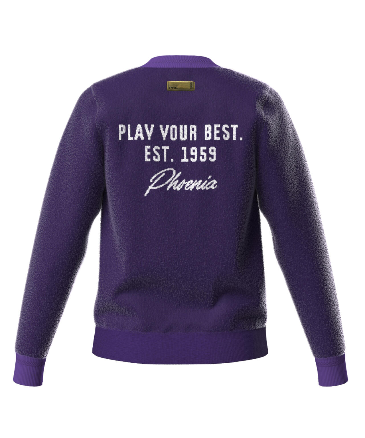 PING APPAREL】pingジャカード モールニットクルーネックニットプル