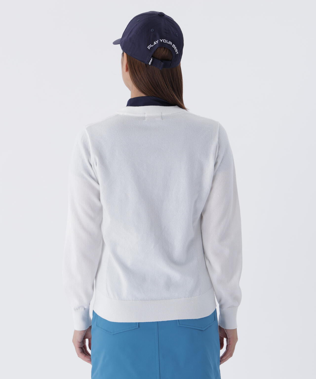 【PING APPAREL】デニムライクニット/カノコ レイヤードツインニット ＜LADIES LINE＞ (LADIES)