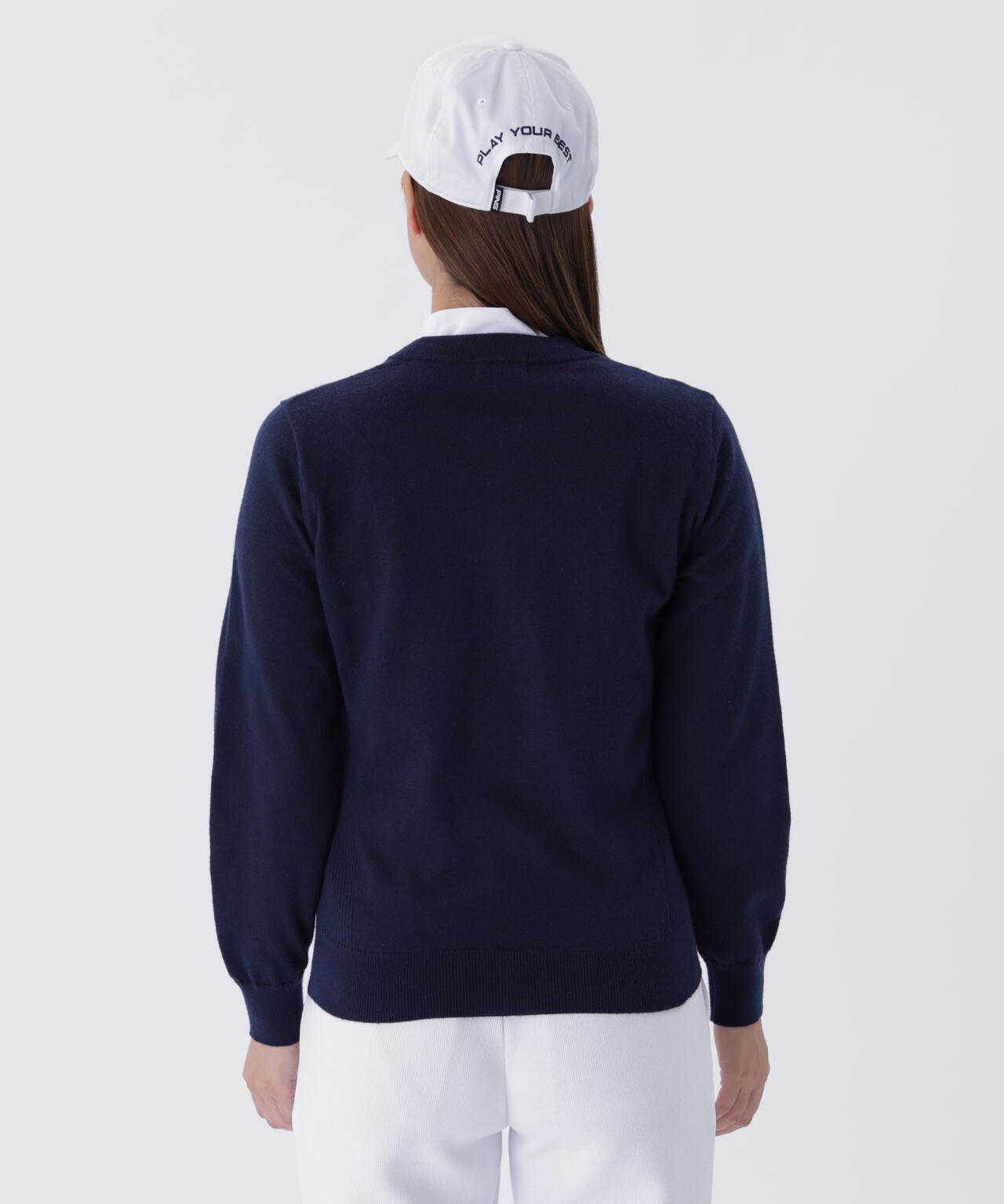 【PING APPAREL】デニムライクニット/カノコ レイヤードツインニット ＜LADIES LINE＞ (LADIES)