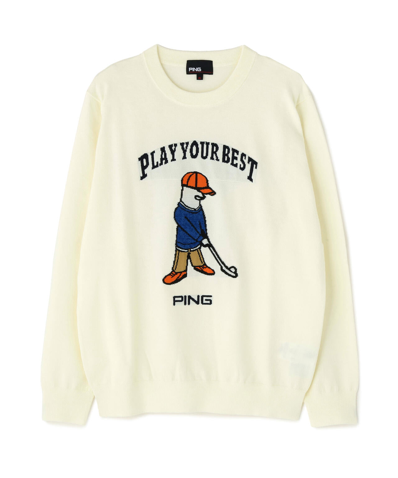 【PING APPAREL】Mr.PINGジャカードクルーネックニットプルオーバー ＜LADIES LINE＞ (LADIES)