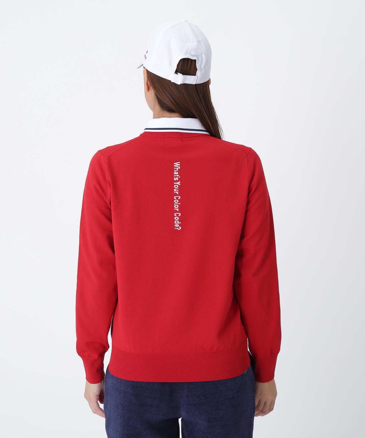 【PING APPAREL】10カラークルーネックニットプルオーバー ＜LADIES LINE＞ (LADIES)