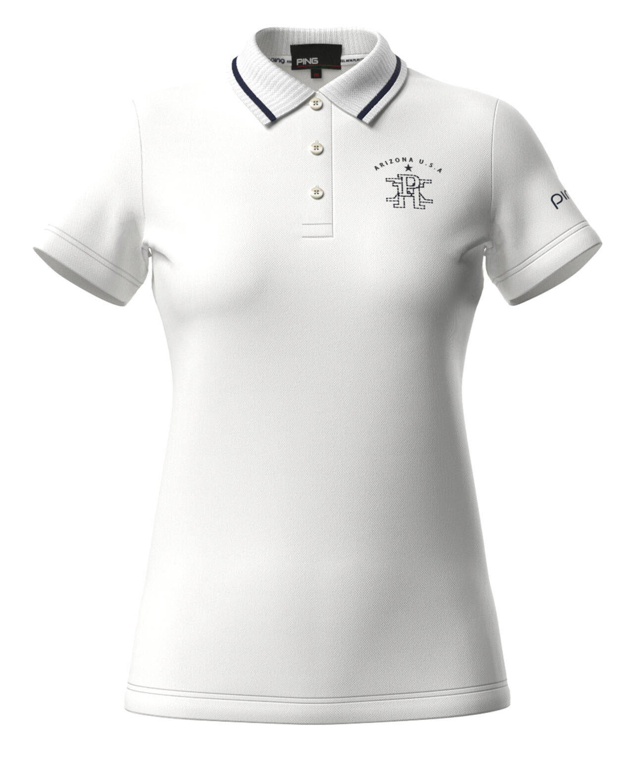 【PING APPAREL】デニムライクニット/カノコ レイヤードツインニット ＜LADIES LINE＞ (LADIES)