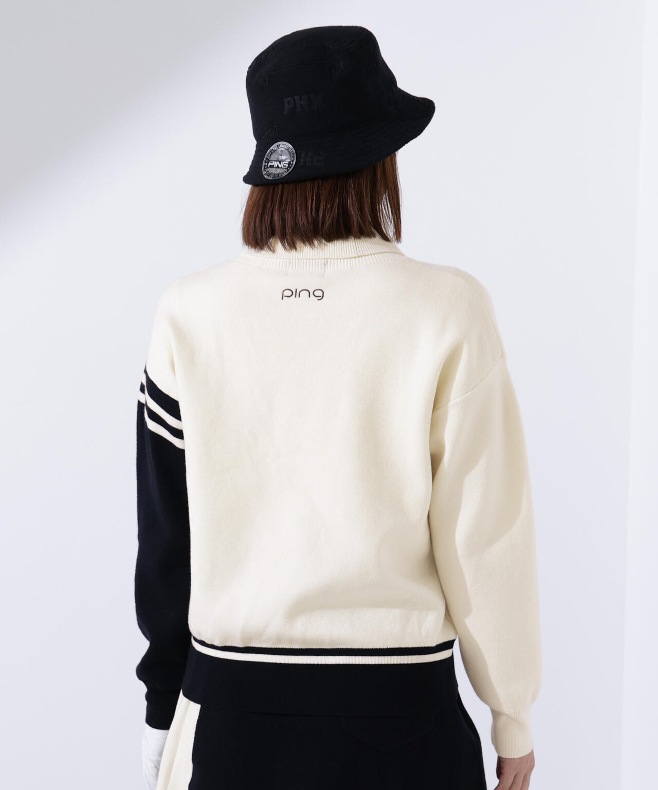 PING APPAREL】オフタートルバイカラーニット ＜LADIES LINE＞ (LADIES