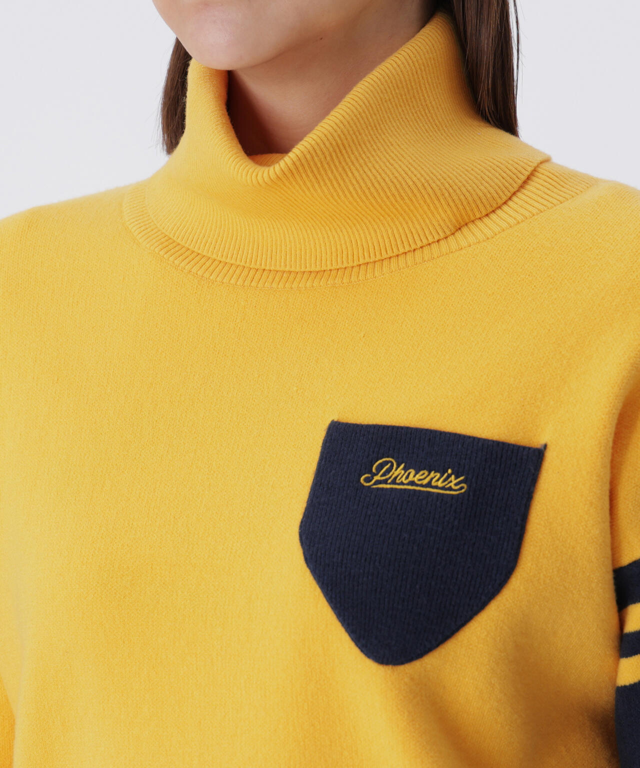 PING APPAREL】オフタートルバイカラーニット ＜LADIES LINE＞ (LADIES