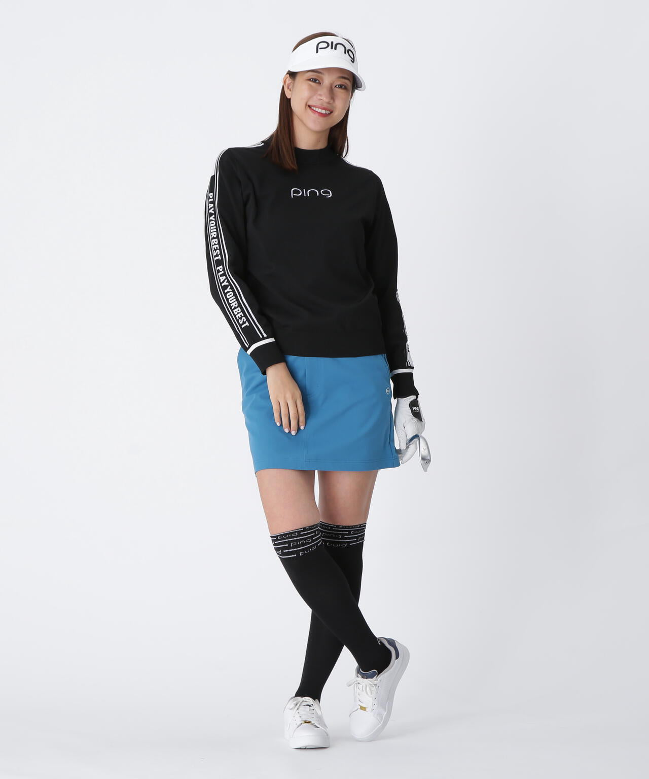 【PING APPAREL】ロゴジャカードハイネックニット ＜LADIES LINE＞ (LADIES)