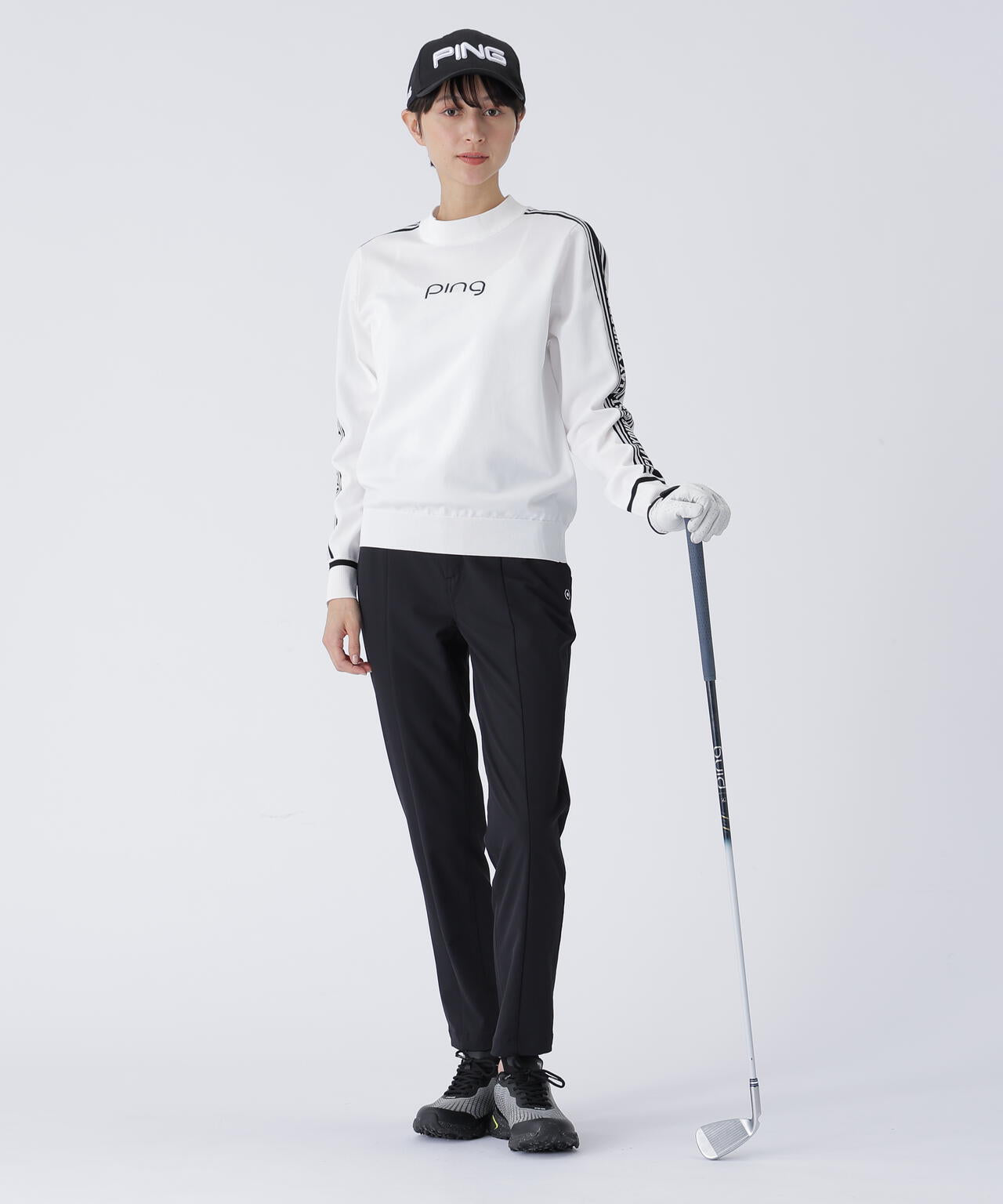 【PING APPAREL】ロゴジャカードハイネックニット ＜LADIES LINE＞ (LADIES)