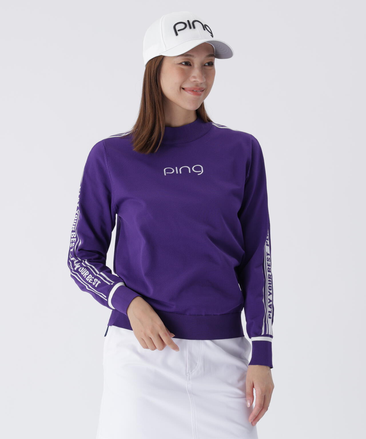 【PING APPAREL】ロゴジャカードハイネックニット ＜LADIES LINE＞ (LADIES)