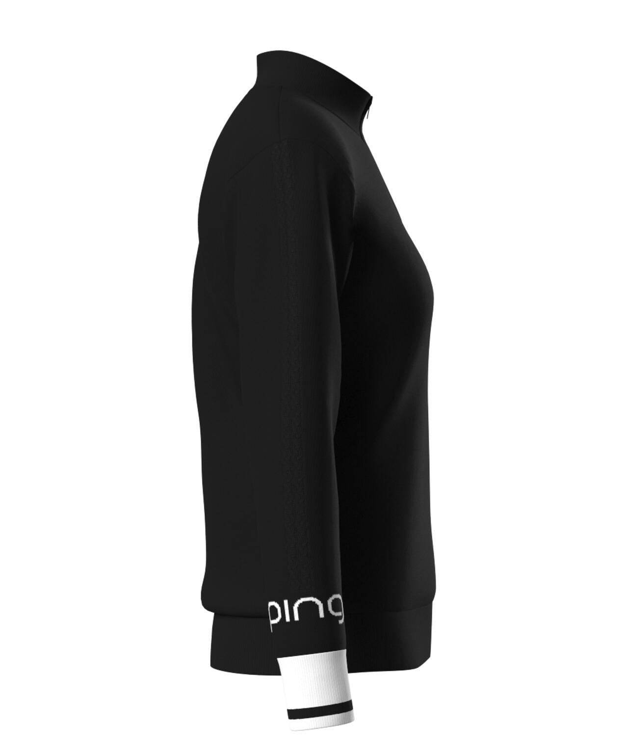 【PING APPAREL】ハーフジップ袖ロゴジャカードニット ＜LADIES LINE＞ (LADIES)