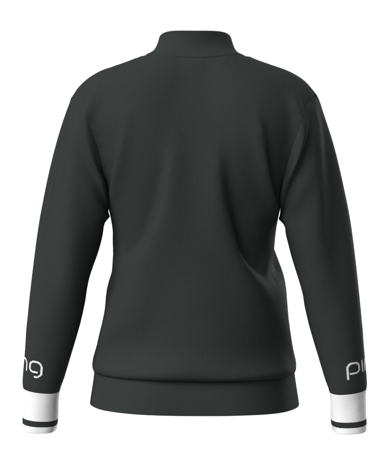 【PING APPAREL】ハーフジップ袖ロゴジャカードニット ＜LADIES LINE＞ (LADIES)