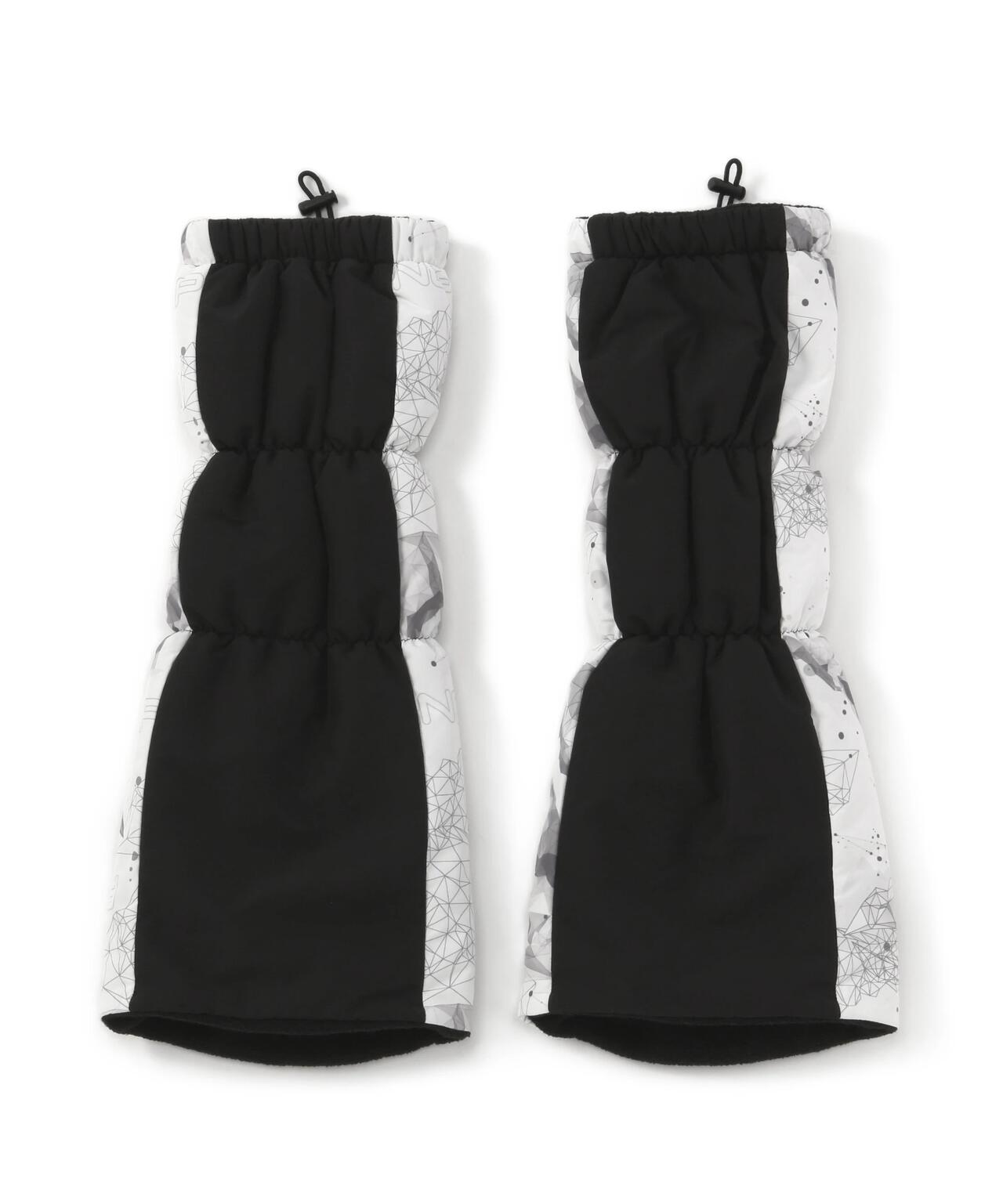 PING】MOUNTAIN総柄プリント薄中綿レッグウォーマー ＜LADIES LINE