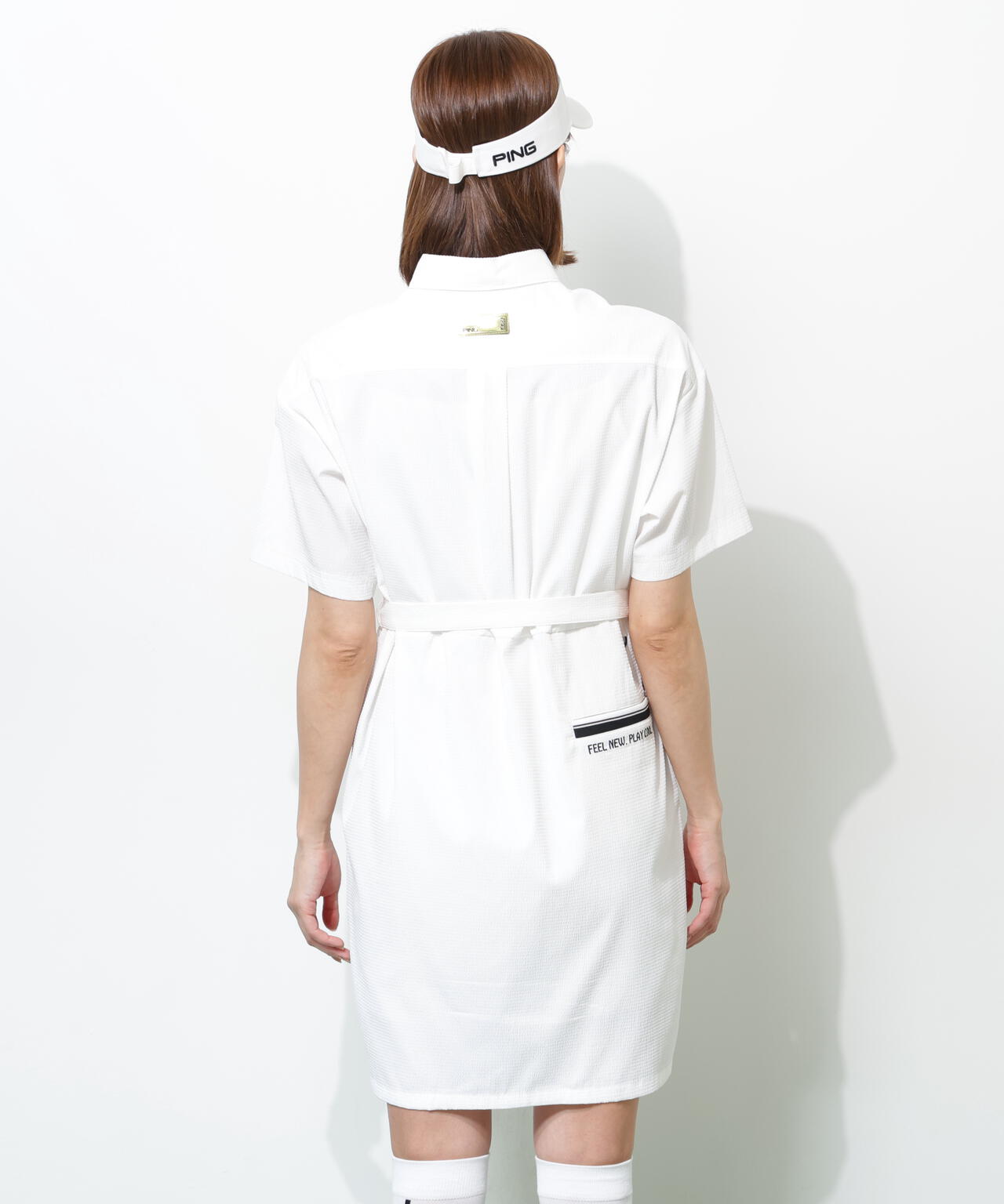 【PING APPAREL】全方向ストレッチサッカーワンピース ＜GOLD＞ (LADIES)