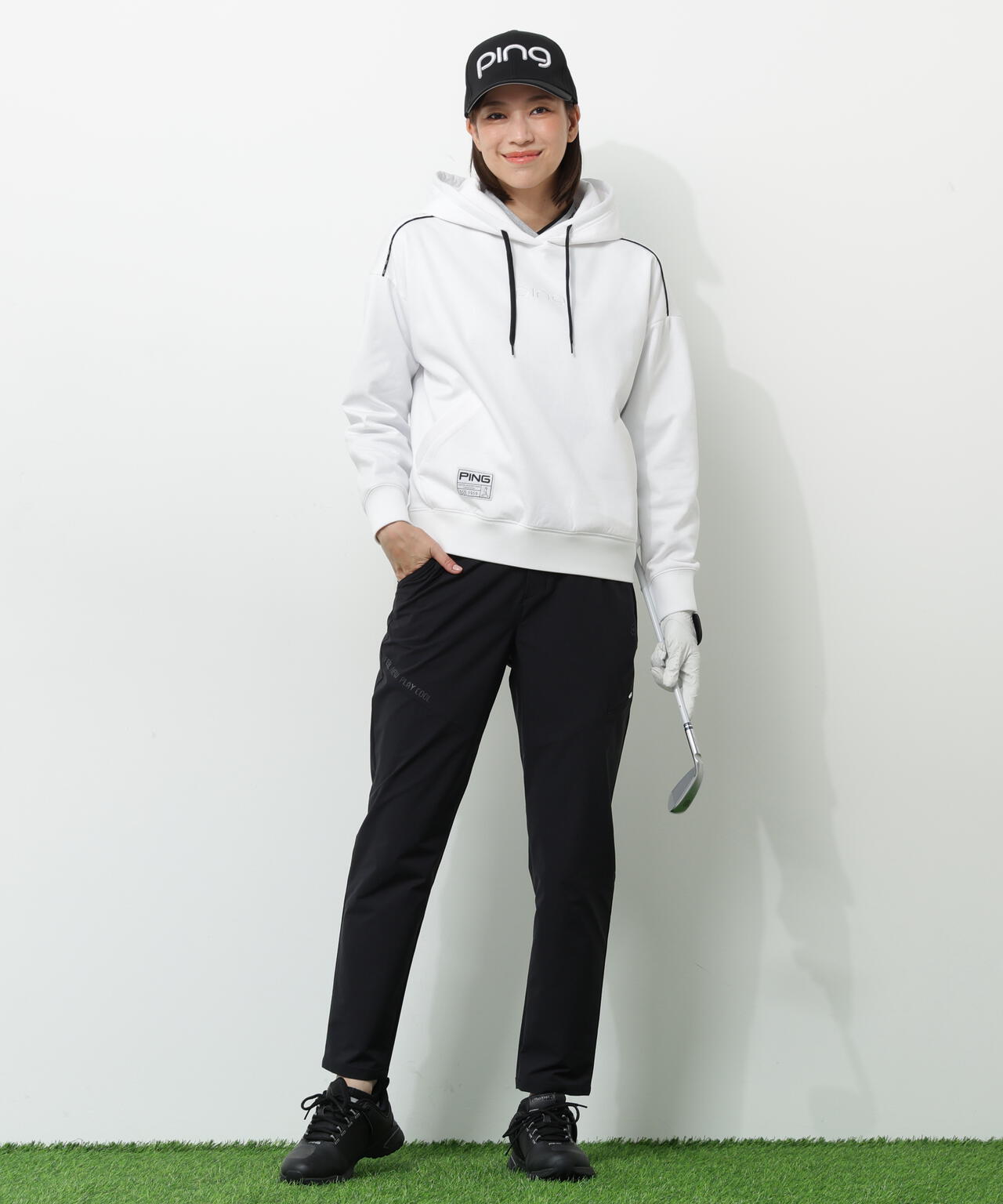 【PING APPAREL】全方向ストレッチパーテックスリミテッドテーパードパンツ ＜GOLD＞ (LADIES)