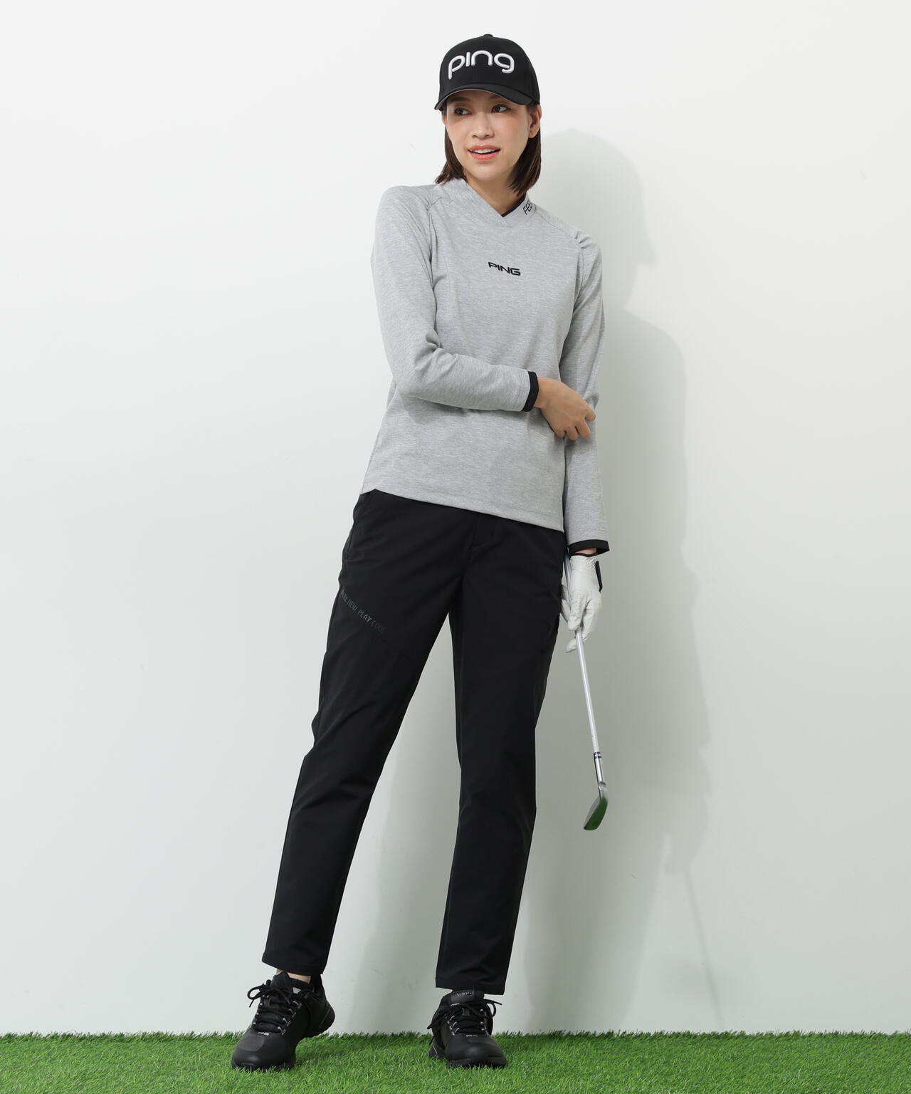 【PING APPAREL】全方向ストレッチパーテックスリミテッドテーパードパンツ ＜GOLD＞ (LADIES)