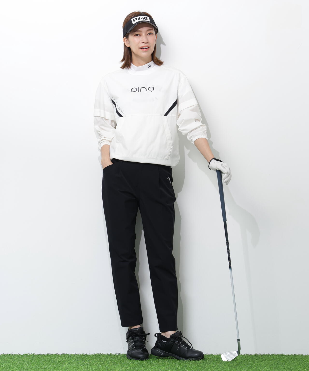 【PING APPAREL】全方向ストレッチ二重織フィット&ストレッチワンタックテーパードパンツ＜PERFORMANCE＞ (LADIES)