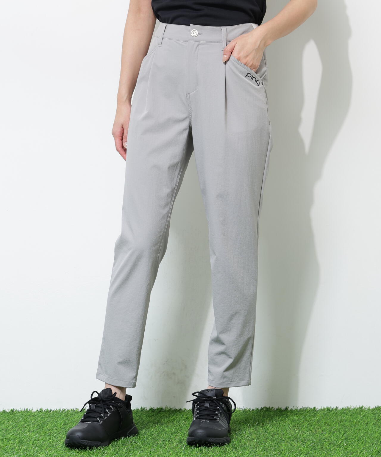 【PING APPAREL】全方向ストレッチ二重織フィット&ストレッチワンタックテーパードパンツ＜PERFORMANCE＞ (LADIES)